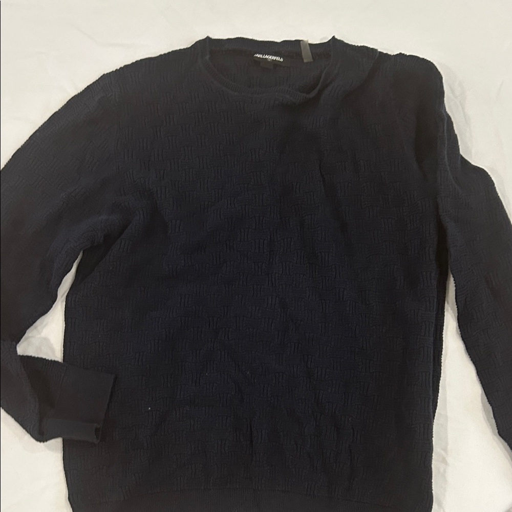 Karl Lagerfeld Dark Blue Crewneck Sweater